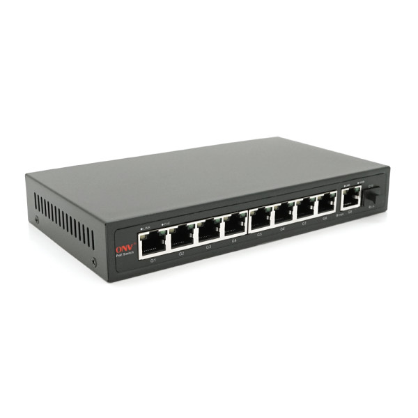 8мі портовий PoE Full Gigabit комутатор ONV-POE33108PFG, 8xPoe1000Мбіт + 1х1000 Мбіт + 1xSFP 1000Мбіт, до 250м, IEEE802.3af/at, потужність 110Вт 8мі портовий PoE Full Gigabit комутатор ONV-POE33108PFG, 8xPoe1000Мбіт + 1х1000 Мбіт + 1xSFP 1000Мбіт, до 250м, IEEE802.3af/at, потужність 110Вт