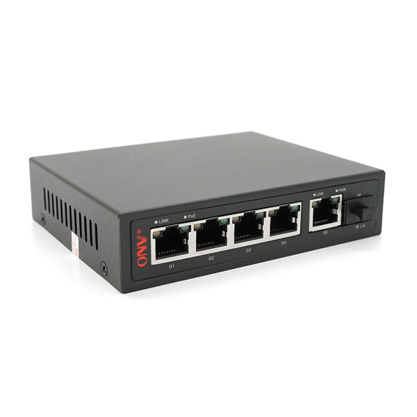 4-х портовый PoE Full Gigabit коммутатор ONV-POE33108PFG, 4xPoe1000Мбит + 2х1000 Мбит + 1хSFP 1000Мбит, до 250м, IEEE802.3af/at, мощность 65Вт 4-х портовый PoE Full Gigabit коммутатор ONV-POE33108PFG, 4xPoe1000Мбит + 2х1000 Мбит + 1хSFP 1000Мбит, до 250м, IEEE802.3af/at, мощность 65Вт