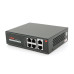 4-портовый PoE Full Gigabit коммутатор ONV-H3064P, 4xPoe1000Мбит + 2х1000 Мбит, IEEE802.3af/at, общая мощность 65 Вт
