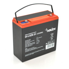 Тяговый аккумулятор Merlion EV 6-DZM-20 12В 20А·ч M5 для электроскутеров и гольфкаров