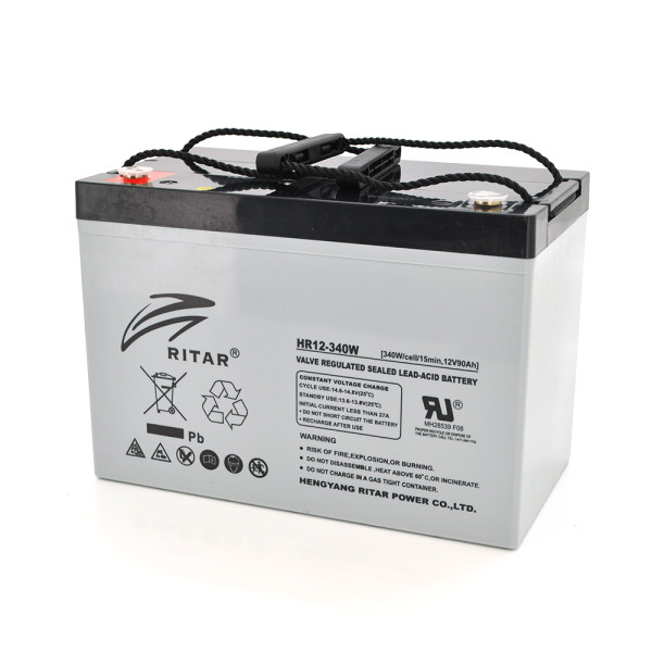 Акумуляторна батарея AGM HR12340W 12V 90Ah для ДБЖ, телекомунікацій, систем відеоспостереження та резервного живлення Акумуляторна батарея AGM HR12340W 12V 90Ah для ДБЖ, телекомунікацій, систем відеоспостереження та резервного живлення