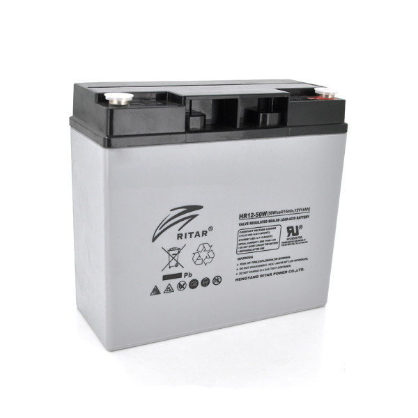Акумуляторна батарея AGM HR1250W 12V 14Ah для ДБЖ, відеоспостереження та охоронних систем Акумуляторна батарея AGM HR1250W 12V 14Ah для ДБЖ, відеоспостереження та охоронних систем