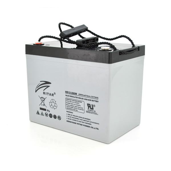 Аккумуляторная батарея AGM HR12280W 12В 75Ач для ИБП, систем видеонаблюдения и резервного питания Аккумуляторная батарея AGM HR12280W 12В 75Ач для ИБП, систем видеонаблюдения и резервного питания