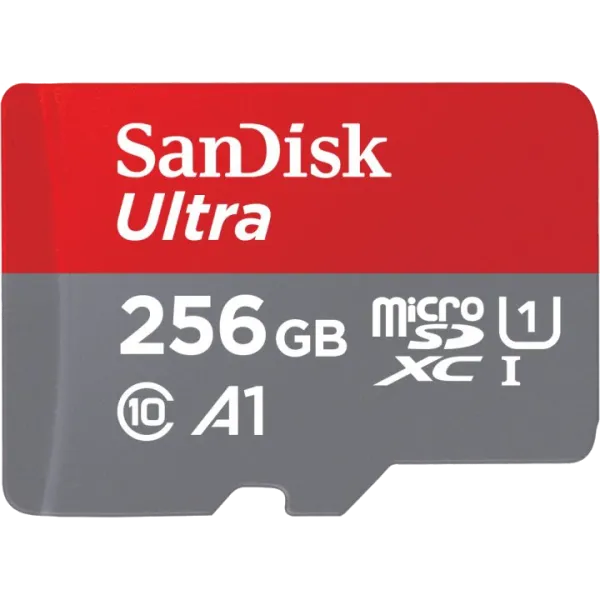 Карта пам’яті SANDISK 256GB Ultra microSDHC UHS-I Card A1 Class 10 Карта пам’яті SANDISK 256GB Ultra microSDHC UHS-I Card A1 Class 10