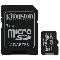 Модуль флеш-пам'яті Kingston 512GB micSDXC Canvas Select Plus 100R A1 C10 Card + ADP Модуль флеш-пам'яті Kingston 512GB micSDXC Canvas Select Plus 100R A1 C10 Card + ADP