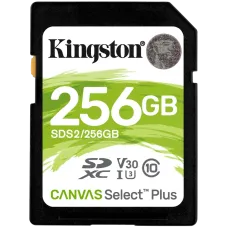 Карта пам'яті SDXC Kingston Canvas Select Plus 256Гб 100R C10 UHS-I U3 V30