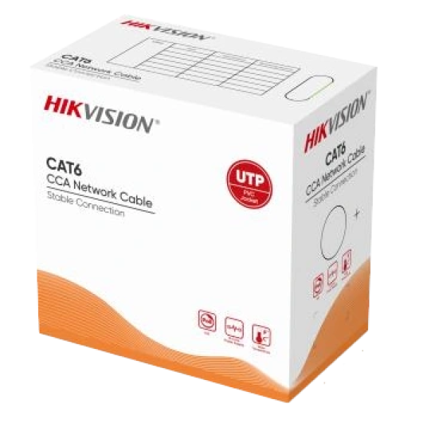 Кабель кручена пара CAT6 Hikvision (для внутрішньої прокладки) DS-1LN6UU/CCA Кабель кручена пара CAT6 Hikvision (для внутрішньої прокладки) DS-1LN6UU/CCA