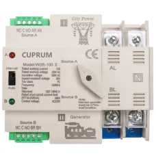 Перемикач з ручним перемиканням CUPRUM WR2 I-II 100А 2п АВР