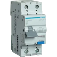 Дифавтомат Hager 1+N С16/30mA 6кА, тип-A AD966J