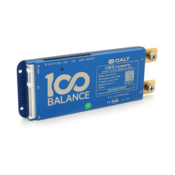 Контролер BMS DaLy LiFePO4 8-24S 150A з Bluetooth і активним балансиром 1A для управління акумуляторами систем збереження енергії Контролер BMS DaLy LiFePO4 8-24S 150A з Bluetooth і активним балансиром 1A для управління акумуляторами систем збереження енергії