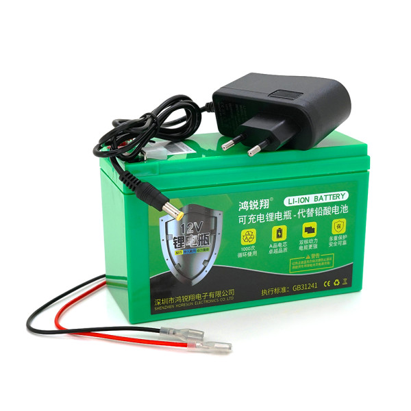 Акумуляторна батарея літієва 12 V 10A Li-ion 18650 для електромашин, велосипедів, іграшок та побутового інструменту з зарядним пристроєм OEM