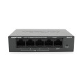 Комутатор POE 48V Mercury MS05CP 4 порти POE+1 порт Ethernet (Uplink ) 10/100 Мбіт/сек, БП в комплекті + перехідник