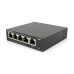 Коммутатор poe S105P 5 портов 10/100 для видеонаблюдения и ip камер с питанием по ethernet 48v bp в комплекте