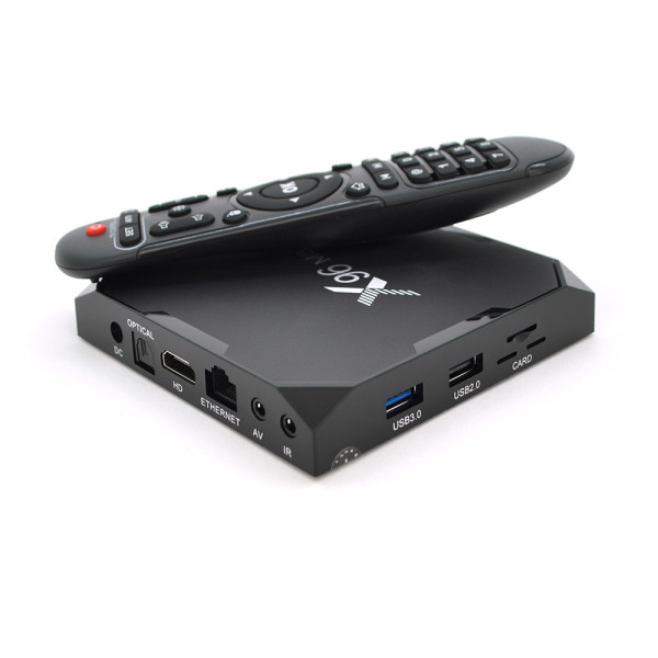 Медіа приставка X96-Max Plus6 4 / 32G Smart TV Box (Android 9.0, ОЗУ 4 Гб, 32Гб вбудованої пам'яті, 4-х ядерний процесор Amlogic 905 (2,0 ГГц) Медіа приставка X96-Max Plus6 4 / 32G Smart TV Box (Android 9.0, ОЗУ 4 Гб, 32Гб вбудованої пам'яті, 4-х ядерний процесор Amlogic 905 (2,0 ГГц)