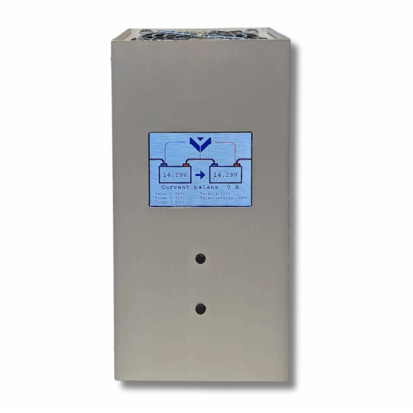 Балансир для LifePo4 та свинцевих акумуляторних батарей Voler Balance, 24V, 40A, мікропроцесорний для підключення двох АКБ 12V до мережі 24V Балансир для LifePo4 та свинцевих акумуляторних батарей Voler Balance, 24V, 40A, мікропроцесорний для підключення двох АКБ 12V до мережі 24V