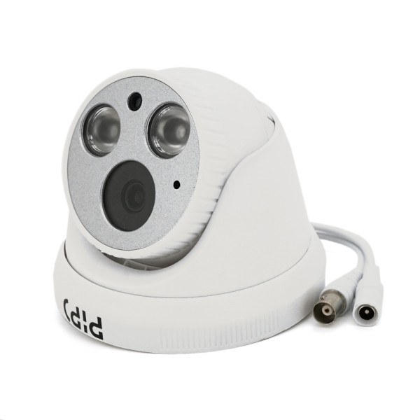 Мультиформатная камера видеонаблюдения PiPo PP-D1J02F500FK 5 МП 3.6 мм в пластиковом корпусе для внутренних и уличных систем безопасности Мультиформатная камера видеонаблюдения PiPo PP-D1J02F500FK 5 МП 3.6 мм в пластиковом корпусе для внутренних и уличных систем безопасности