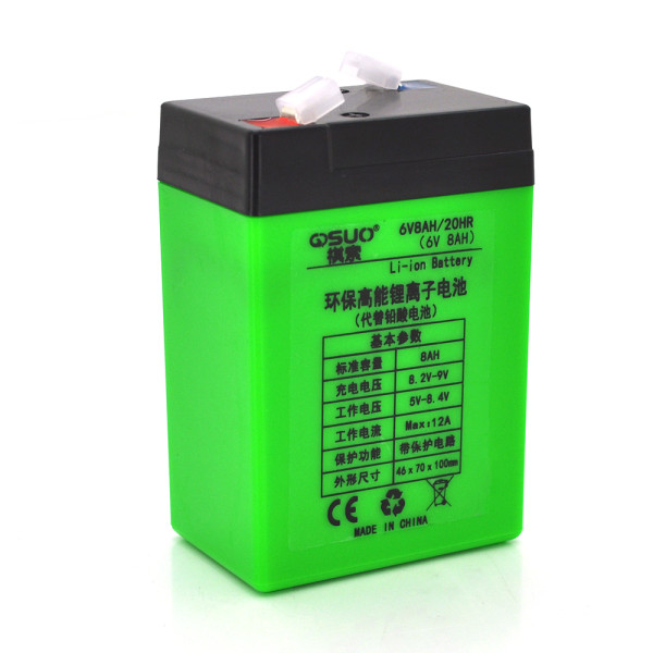 Акумуляторная батарея для электромашин QiSuo 6V 8A Li-ion 18650 с высокой емкостью и сроком службы до 5 лет Акумуляторная батарея для электромашин QiSuo 6V 8A Li-ion 18650 с высокой емкостью и сроком службы до 5 лет
