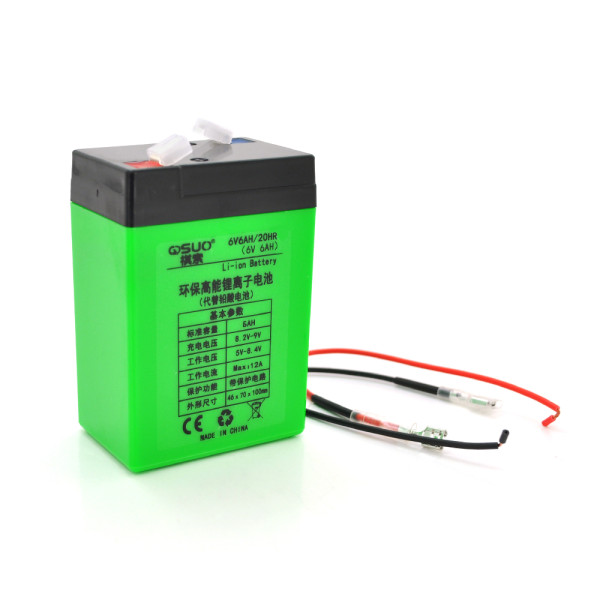 Акумуляторна батарея 6V 6A Li-ion 18650 QiSuo з зарядним пристроєм 8,4V 1A для електромашин, побутових інструментів і іграшок Акумуляторна батарея 6V 6A Li-ion 18650 QiSuo з зарядним пристроєм 8,4V 1A для електромашин, побутових інструментів і іграшок