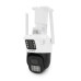 4+4Мп Wi-Fi/LAN уличная видеокамера с двумя объективами SD/картка PP-IPC34D4MP20 PTZ 2.8mm ICSee