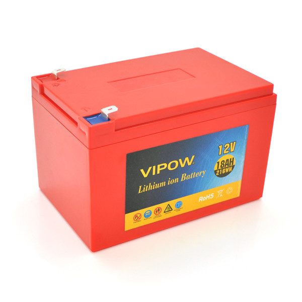 Акумуляторная батарея 12V 18Ah для видеонаблюдения с элементами Li-ion 18650 и встроенной BMS платой для надежного питания систем безопасности