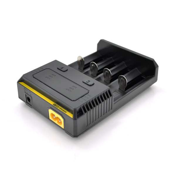 Зарядное устройство Nitecore Intellicharger i4 для зарядки Li-ion, Ni-MH и Ni-Cd аккумуляторов AA, AAA, AAAA, C, 4 канала, LED-индикаторы Зарядное устройство Nitecore Intellicharger i4 для зарядки Li-ion, Ni-MH и Ni-Cd аккумуляторов AA, AAA, AAAA, C, 4 канала, LED-индикаторы