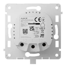Бездротовий розумний сенсорний димерний вимикач світла Ajax LightCore (Dimmer) [55] (8EU) ASP white