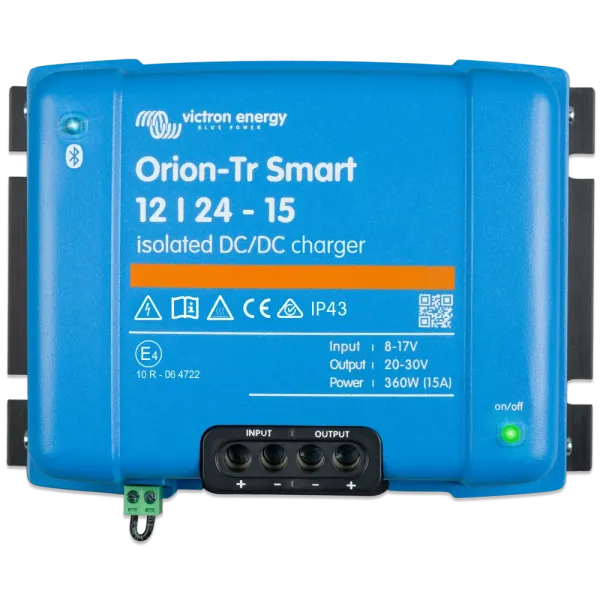 DC-DC преобразователь Victron Energy Orion-Tr Smart 12/24-15A 360W блок питания для бортовой сети и систем автономного электроснабжения
