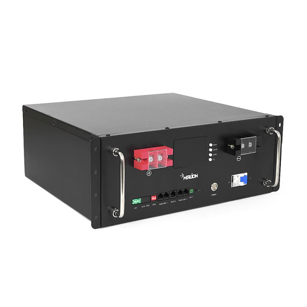 Літій-залізо-фосфатний акумулятор Merlion LiFePO4 51.2V 50AH для Solar (440х350х180) RACK MOUNT 50A BMS, 5000 циклів Q1 Літій-залізо-фосфатний акумулятор Merlion LiFePO4 51.2V 50AH для Solar (440х350х180) RACK MOUNT 50A BMS, 5000 циклів Q1