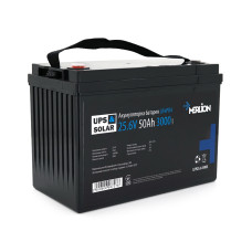 Літій-залізо-фосфатний акумулятор Merlion LiFePO4 25.6V 50AH для сонячних електростанцій та безперебійного живлення, 3000 циклів, 330x173x216 мм