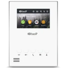 Відеодомофон BAS-IP АU-04LA White