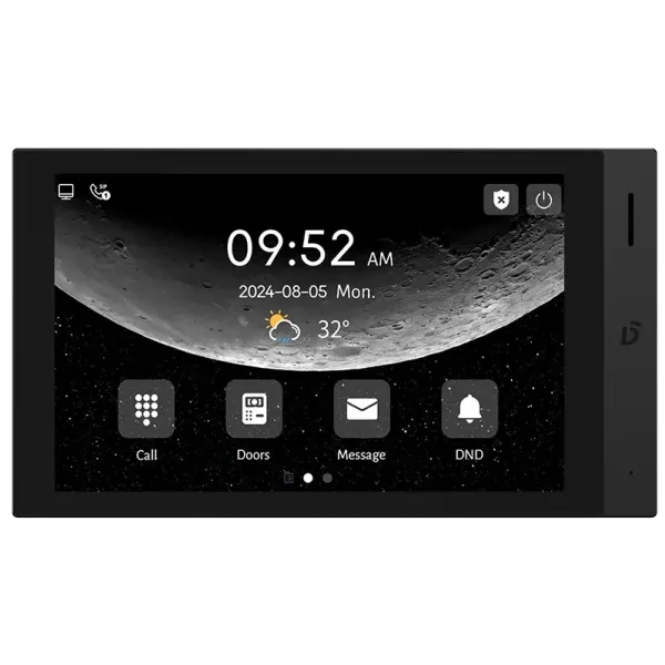 Видеомонитор Dnake H616 BLACK 8' Android 10 для видеонаблюдения с 8-дюймовым IPS экраном и поддержкой 16 IP-камер через PoE или адаптер Видеомонитор Dnake H616 BLACK 8' Android 10 для видеонаблюдения с 8-дюймовым IPS экраном и поддержкой 16 IP-камер через PoE или адаптер