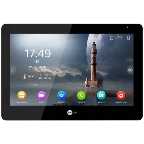 Відеодомофон NeoLight MEZZO Hybrid Black Відеодомофон NeoLight MEZZO Hybrid Black