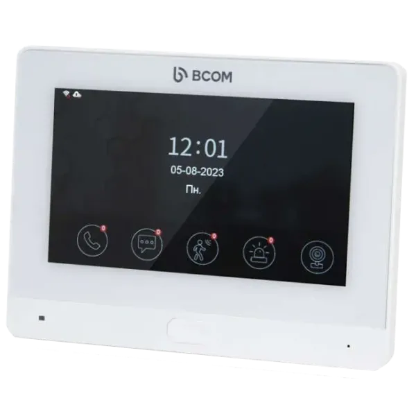 Відеодомофон BCOM BD-760FHD/T White Відеодомофон BCOM BD-760FHD/T White