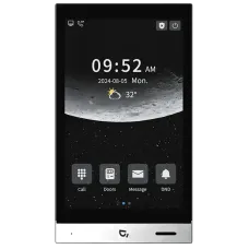 Відеомонітор Dnake H616 White 8' Android 10 для відеоспостереження з 8-дюймовим сенсорним IPS-екраном, підключенням PoE та підтримкою 16 IP-камер