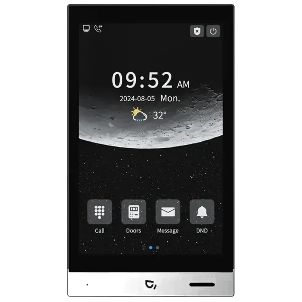 Відеомонітор Dnake H616 White 8' Android 10 для відеоспостереження з 8-дюймовим сенсорним IPS-екраном, підключенням PoE та підтримкою 16 IP-камер Відеомонітор Dnake H616 White 8' Android 10 для відеоспостереження з 8-дюймовим сенсорним IPS-екраном, підключенням PoE та підтримкою 16 IP-камер