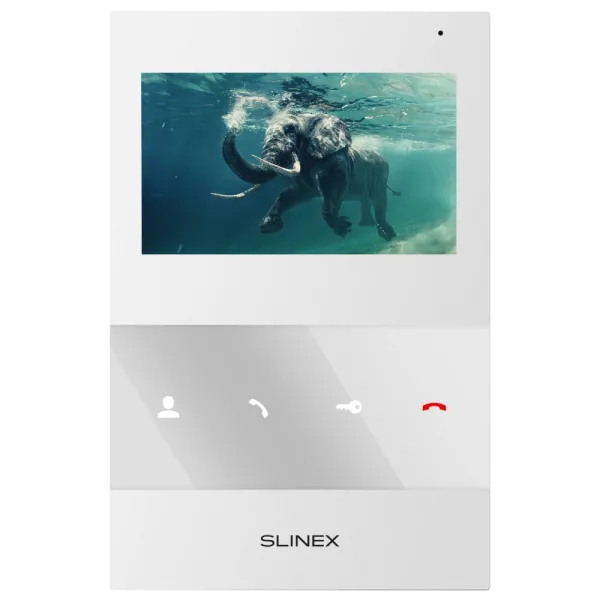 Відеодомофон Slinex SQ-04M 4.3 дюйми для безпеки: кольоровий TFT екран, підтримка microSD до 32 ГБ, програмна детекція руху, настінна установка Відеодомофон Slinex SQ-04M 4.3 дюйми для безпеки: кольоровий TFT екран, підтримка microSD до 32 ГБ, програмна детекція руху, настінна установка