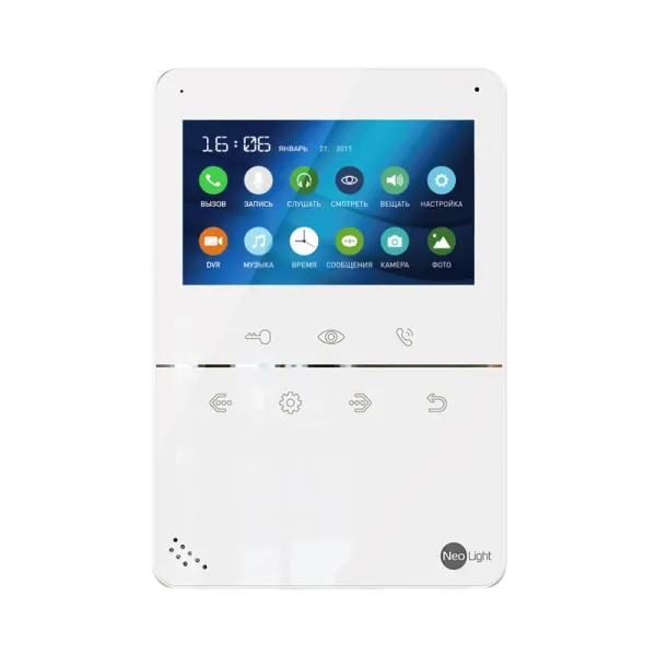 Відеодомофон для домофону NeoLight Tetta з 4.3" екраном, 480x272, вбудованим відеореєстратором та підтримкою microSD Відеодомофон для домофону NeoLight Tetta з 4.3" екраном, 480x272, вбудованим відеореєстратором та підтримкою microSD