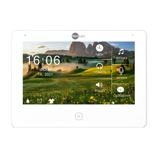 Відеодомофон NeoLight ALPHA HD WF White Відеодомофон NeoLight ALPHA HD WF White