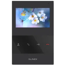 Відеодомофон Slinex SQ-04 4" дюйми (black) з 4,3" кольоровим TFT екраном для безпеки вашого дому, настінна накладна установка, підтримка 2 панелей виклику