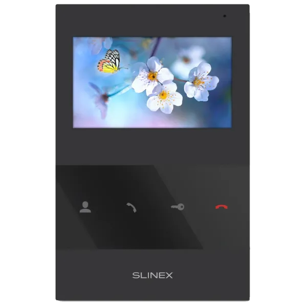 Відеодомофон Slinex SQ-04 4" дюйми (black) з 4,3" кольоровим TFT екраном для безпеки вашого дому, настінна накладна установка, підтримка 2 панелей виклику Відеодомофон Slinex SQ-04 4" дюйми (black) з 4,3" кольоровим TFT екраном для безпеки вашого дому, настінна накладна установка, підтримка 2 панелей виклику