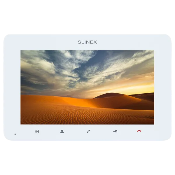 Відеодомофон 7” Slinex SM-07MHD (білого кольору) з TFT екраном для безпечного контролю доступу та функціями пам'яті і детекції руху Відеодомофон 7” Slinex SM-07MHD (білого кольору) з TFT екраном для безпечного контролю доступу та функціями пам'яті і детекції руху