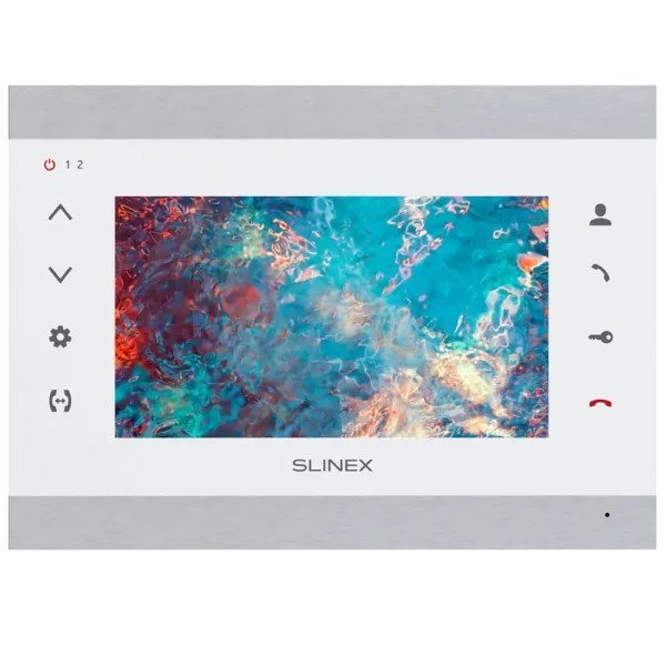 Відеодомофон 7" Slinex SL-07N Cloud silver/white для домофону з Wi-Fi та підключенням двох панелей, керування зі смартфона Відеодомофон 7" Slinex SL-07N Cloud silver/white для домофону з Wi-Fi та підключенням двох панелей, керування зі смартфона