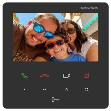 Відеодомофон Hikvision DS-KH6110-WE1 4.3" для безпеки з мобільним управлінням та налаштуванням через сенсорні кнопки