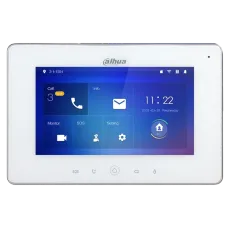 Відеодомофон DHI-VTH5221DW-S2 7" для контрольних систем з підтримкою 32 камер, бездротовою сигналізацією та можливістю запису на SD-карту