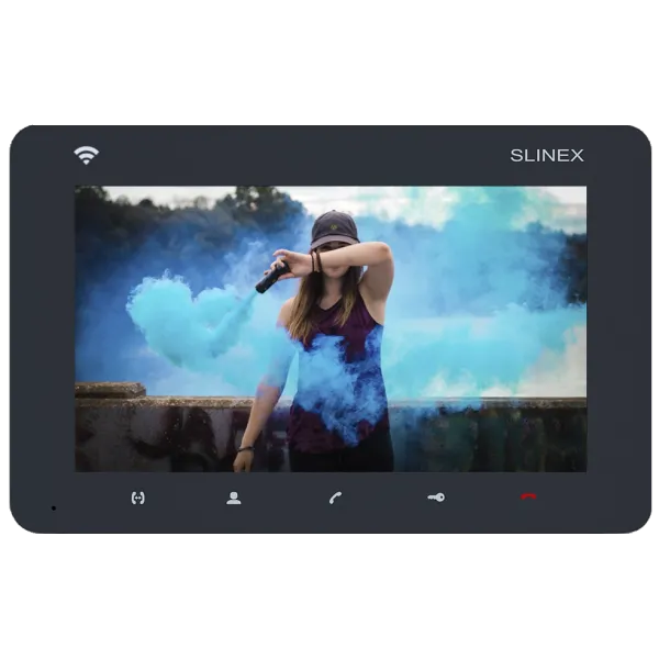 Відеодомофон Slinex SM-07N Cloud 7 дюймів grafit для домофону з внутрішньою пам'яттю до 100 кадрів і підтримкою карт пам'яті до 256 Гб Відеодомофон Slinex SM-07N Cloud 7 дюймів grafit для домофону з внутрішньою пам'яттю до 100 кадрів і підтримкою карт пам'яті до 256 Гб