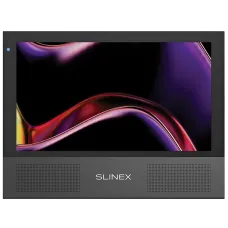 Відеодомофон Slinex Sonik 7 7" чорний з накладкою "Марсала", 2 панелі виклику, IPS екран, підтримка MP3, пам'ять на 100 фото, для домофону