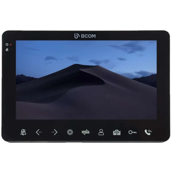 Видеодомофон BCOM BD-780FHD Black для подключения 2 панелей вызова и 2 видеокарт, с 7 дюймовым IPS экраном и поддержкой записи видео по движению Видеодомофон BCOM BD-780FHD Black для подключения 2 панелей вызова и 2 видеокарт, с 7 дюймовым IPS экраном и поддержкой записи видео по движению