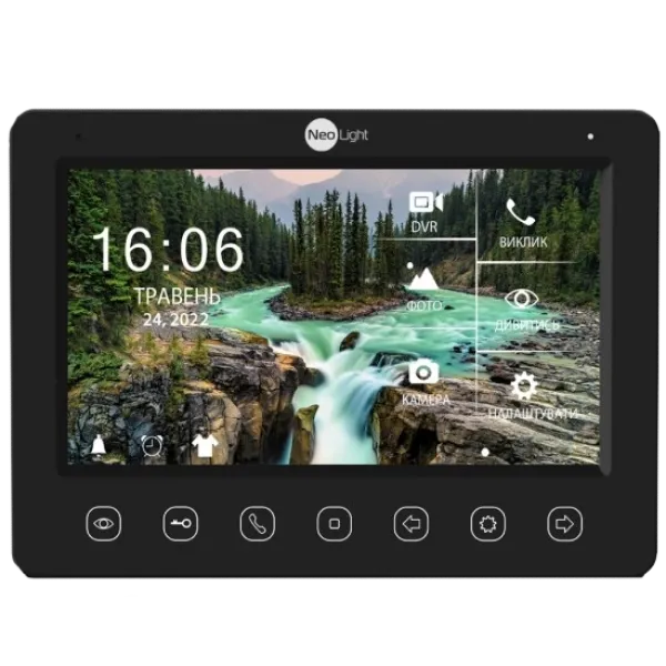 Видеодомофон Kappa+ HD WF Black для безопасности с функцией записи, поддержкой Wi-Fi и Full HD видео 1080p, управление через приложение на смартфоне Видеодомофон Kappa+ HD WF Black для безопасности с функцией записи, поддержкой Wi-Fi и Full HD видео 1080p, управление через приложение на смартфоне