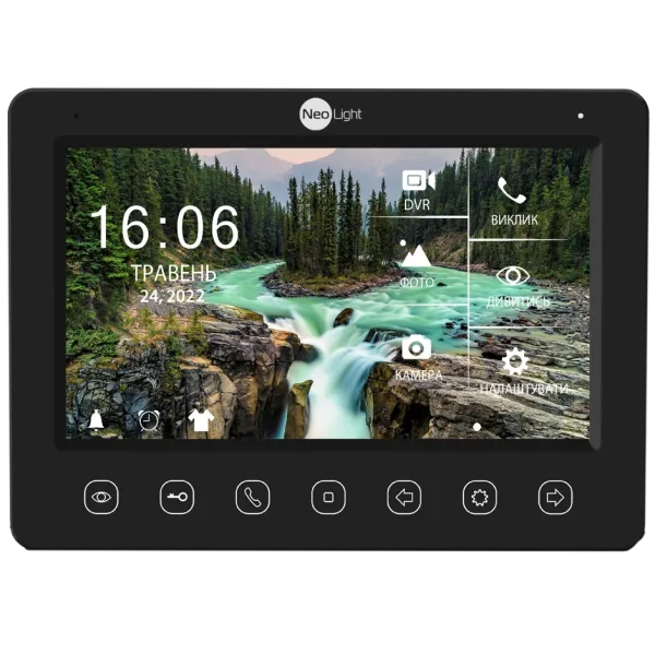Відеодомофон 7" NeoLight KAPPA+ HD для домофону з роздільною здатністю 1024x600, вбудованим відеореєстратором та аудіозаписом, сенсорне управління Відеодомофон 7" NeoLight KAPPA+ HD для домофону з роздільною здатністю 1024x600, вбудованим відеореєстратором та аудіозаписом, сенсорне управління