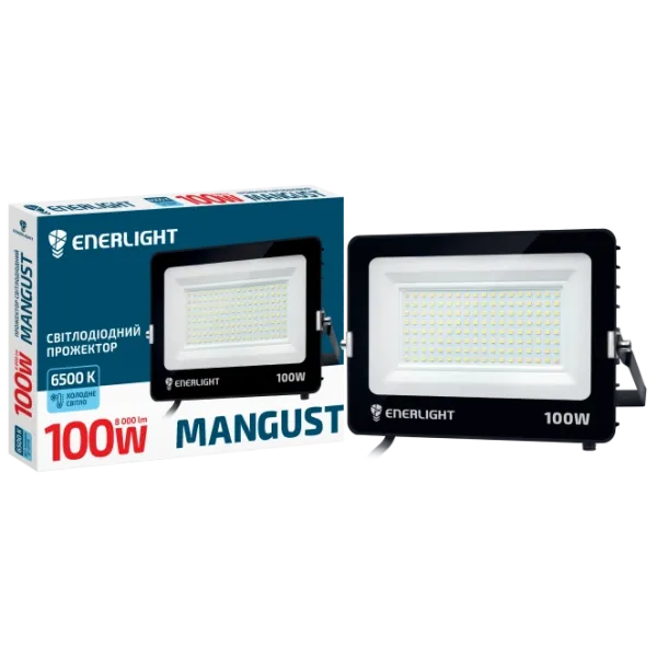 Прожектор світлодіодний 100Вт 6500K ENERLIGHT MANGUST Прожектор світлодіодний 100Вт 6500K ENERLIGHT MANGUST